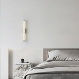 Macie Modern LED Wall Sconce with Textured Glass and Sleek Black Finish for Indoor Lighting