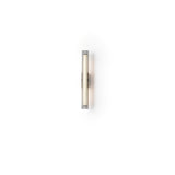 Macie Modern LED Wall Sconce with Textured Glass and Sleek Black Finish for Indoor Lighting