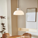Mack Modern Glass Pendant Light Elegant Industrial Chrome Ceiling Fixture