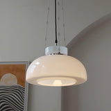 Mack Modern Glass Pendant Light Elegant Industrial Chrome Ceiling Fixture
