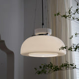 Mack Modern Glass Pendant Light Elegant Industrial Chrome Ceiling Fixture