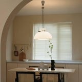 Mack Modern Glass Pendant Light Elegant Industrial Chrome Ceiling Fixture