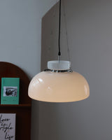 Mack Modern Glass Pendant Light Elegant Industrial Chrome Ceiling Fixture
