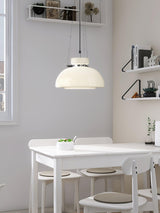 Mack Modern Glass Pendant Light Elegant Industrial Chrome Ceiling Fixture
