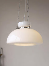 Mack Modern Glass Pendant Light Elegant Industrial Chrome Ceiling Fixture