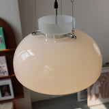Mack Modern Glass Pendant Light Elegant Industrial Chrome Ceiling Fixture