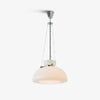 Mack Modern Glass Pendant Light Elegant Industrial Chrome Ceiling Fixture