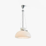 Mack Modern Glass Pendant Light Elegant Industrial Chrome Ceiling Fixture