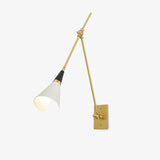 Magari Mid Century Modern Wall Sconce Adjustable Swing Arm Lighting Fixture