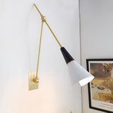 Magari Mid Century Modern Wall Sconce Adjustable Swing Arm Lighting Fixture