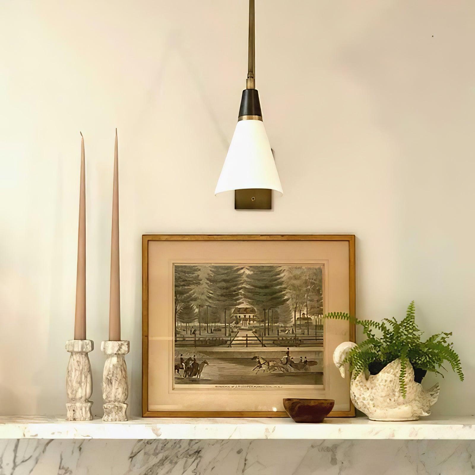 Magari Mid Century Modern Wall Sconce Adjustable Swing Arm Lighting Fixture