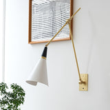 Magari Mid Century Modern Wall Sconce Adjustable Swing Arm Lighting Fixture