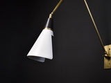 Magari Mid Century Modern Wall Sconce Adjustable Swing Arm Lighting Fixture