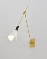 Magari Mid Century Modern Wall Sconce Adjustable Swing Arm Lighting Fixture