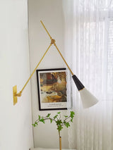 Magari Mid Century Modern Wall Sconce Adjustable Swing Arm Lighting Fixture