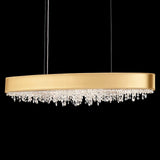 Marilyn Modern Crystal Linear Pendant Light Luxury Drop Chandelier for Dining Room Kitchen Island