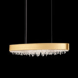 Marilyn Modern Crystal Linear Pendant Light Luxury Drop Chandelier for Dining Room Kitchen Island