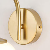 Marshmallow Modern Copper Wall Sconce with Tinted Glass Shade for Interior Lighting