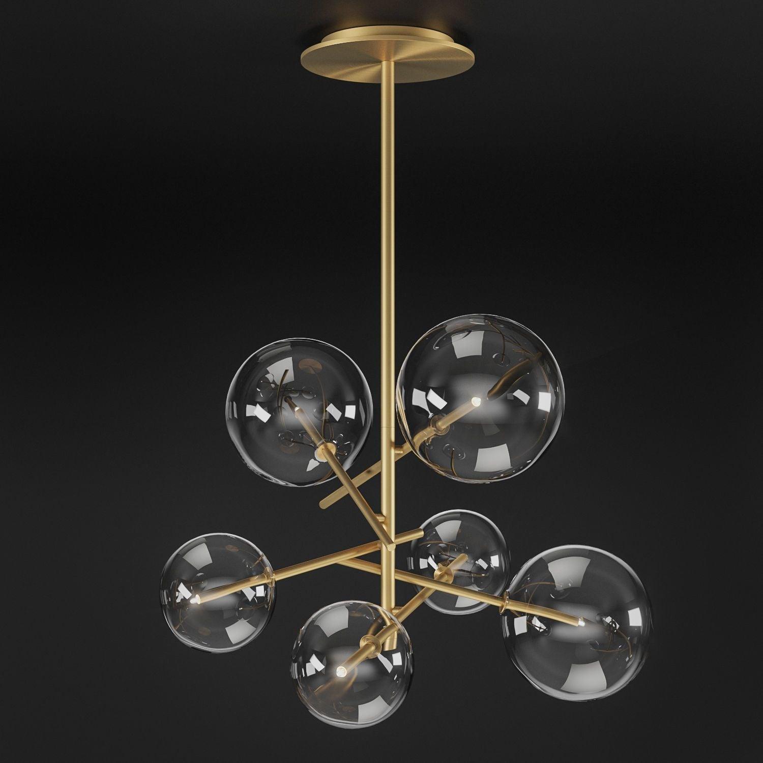 modern-glass-bubble-chandelier-with-burnished-brass-finish-and-led-integrated-lighting
