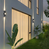 Matte Black Outdoor LED Wall Washer Light Up and Down Waterproof Aluminum Sconce