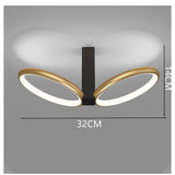 Modern Geometric Square Gold LED Flush Mount Ceiling Lamp for Contemporary Home Interiors