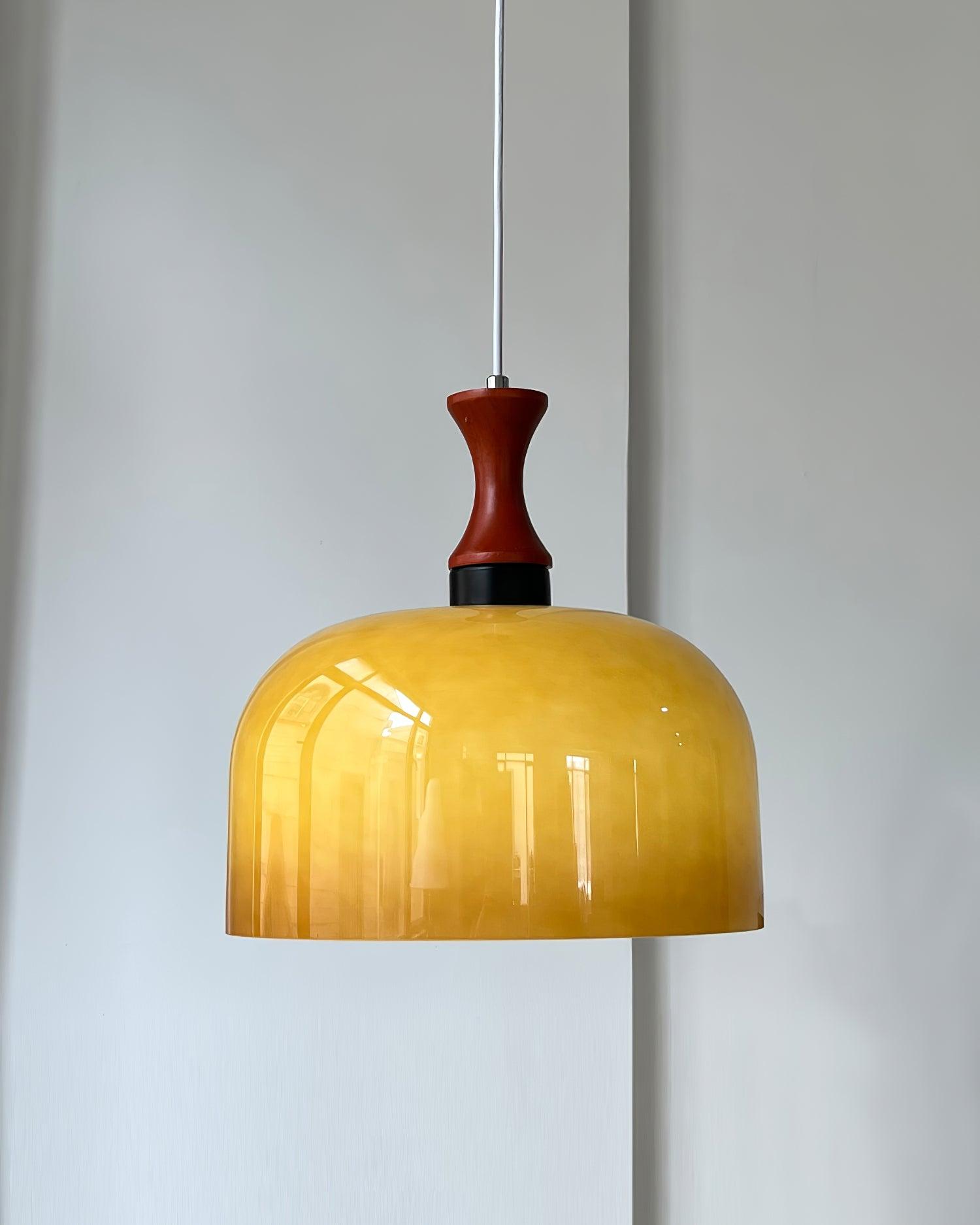 Meblos Vintage Brown Glass Pendant Light Ceiling Hanging Lamp for Kitchen and Dining Room