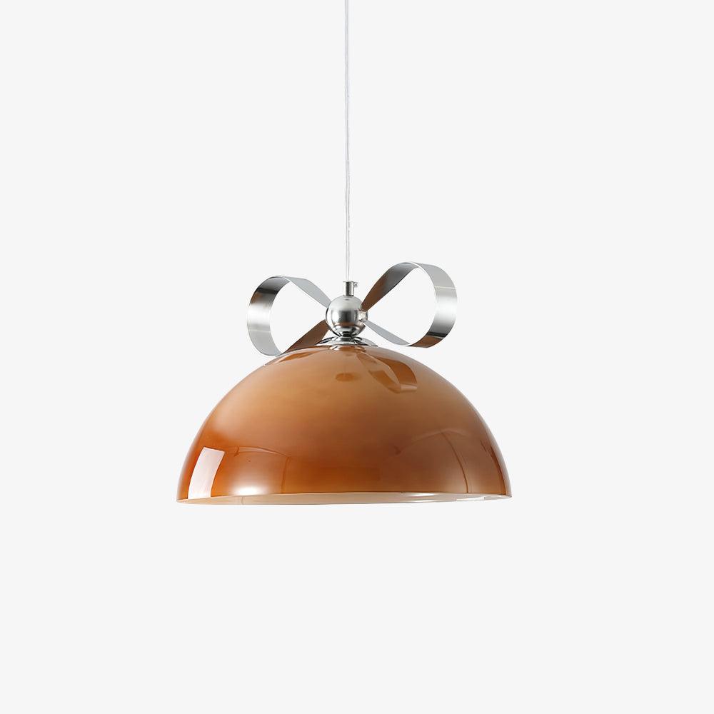 Meia Gradated Glass Pendant Lamp Modern Chrome Metal Hanging Light for Indoor Spaces