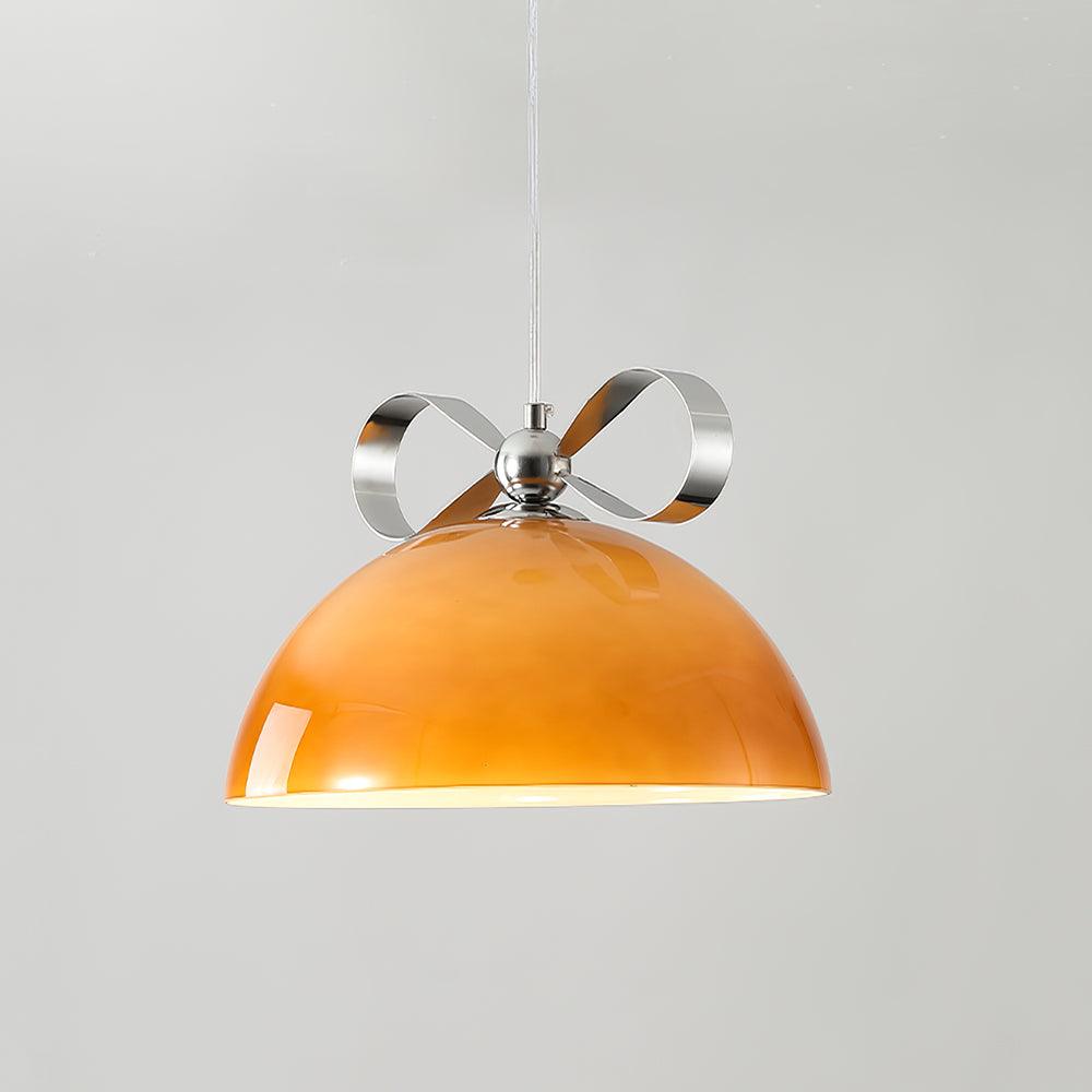 Meia Gradated Glass Pendant Lamp Modern Chrome Metal Hanging Light for Indoor Spaces