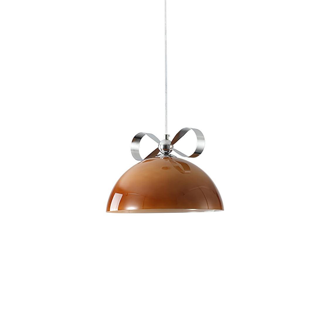 Meia Gradated Glass Pendant Lamp Modern Chrome Metal Hanging Light for Indoor Spaces