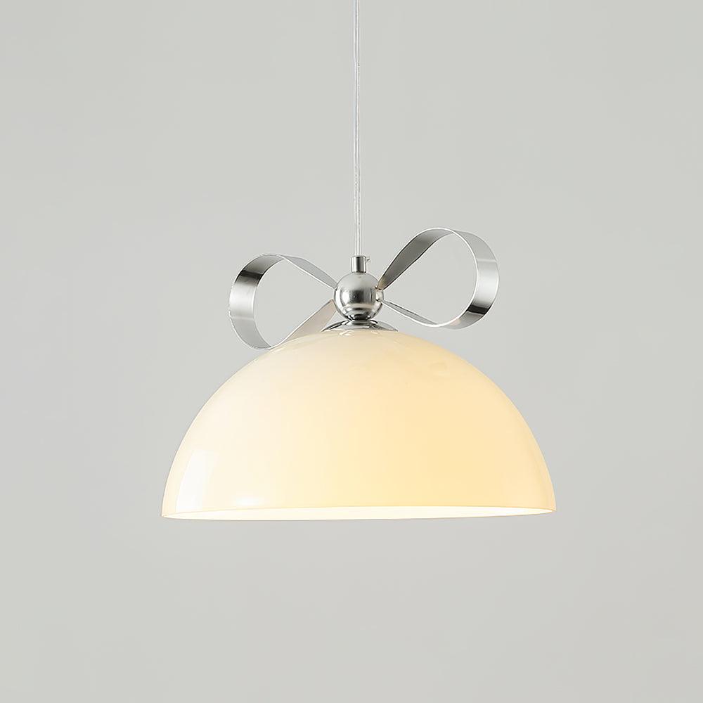 Meia Gradated Glass Pendant Lamp Modern Chrome Metal Hanging Light for Indoor Spaces