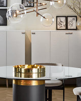 modern-glass-bubble-chandelier-with-burnished-brass-finish-and-led-integrated-lighting