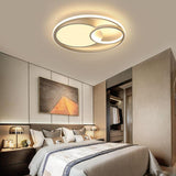 Geometric Three Ring LED Flush Mount Ceiling Light Modern Triple Circle Fixture for Home