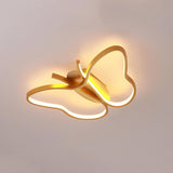 Modern Butterfly Shape LED Flush Mount Ceiling Light for Kids Bedroom and Nursery 20 Inch