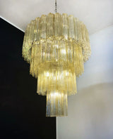 mid-century-amber-murano-style-glass-tube-chandelier-for-modern-dining-rooms