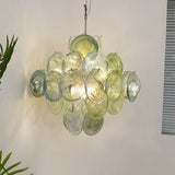 mid-century-green-murano-glass-disk-chandelier-vintage-style-hanging-ceiling-light