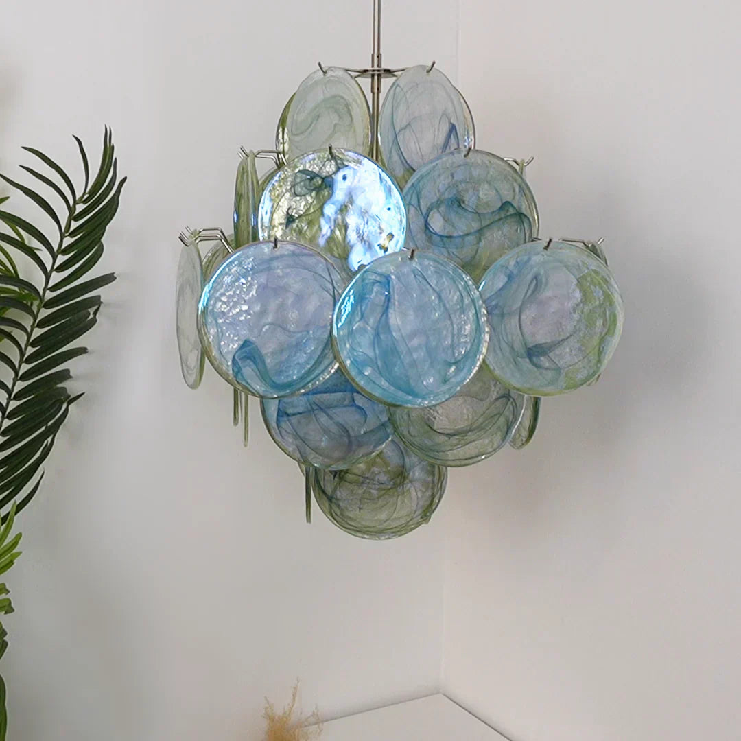 mid-century-green-murano-glass-disk-chandelier-vintage-style-hanging-ceiling-light
