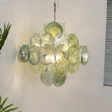 mid-century-green-murano-glass-disk-chandelier-vintage-style-hanging-ceiling-light
