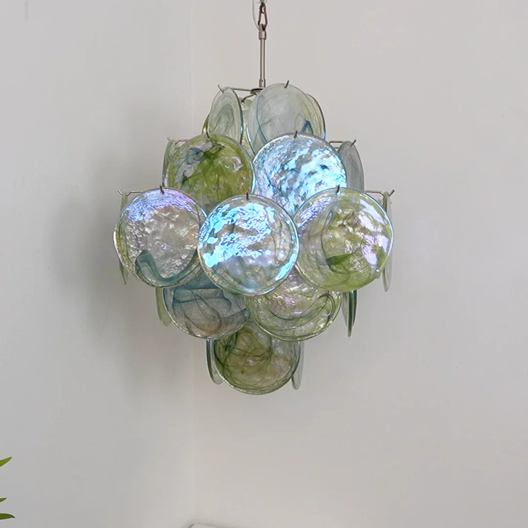 mid-century-green-murano-glass-disk-chandelier-vintage-style-hanging-ceiling-light