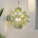 mid-century-green-murano-glass-disk-chandelier-vintage-style-hanging-ceiling-light