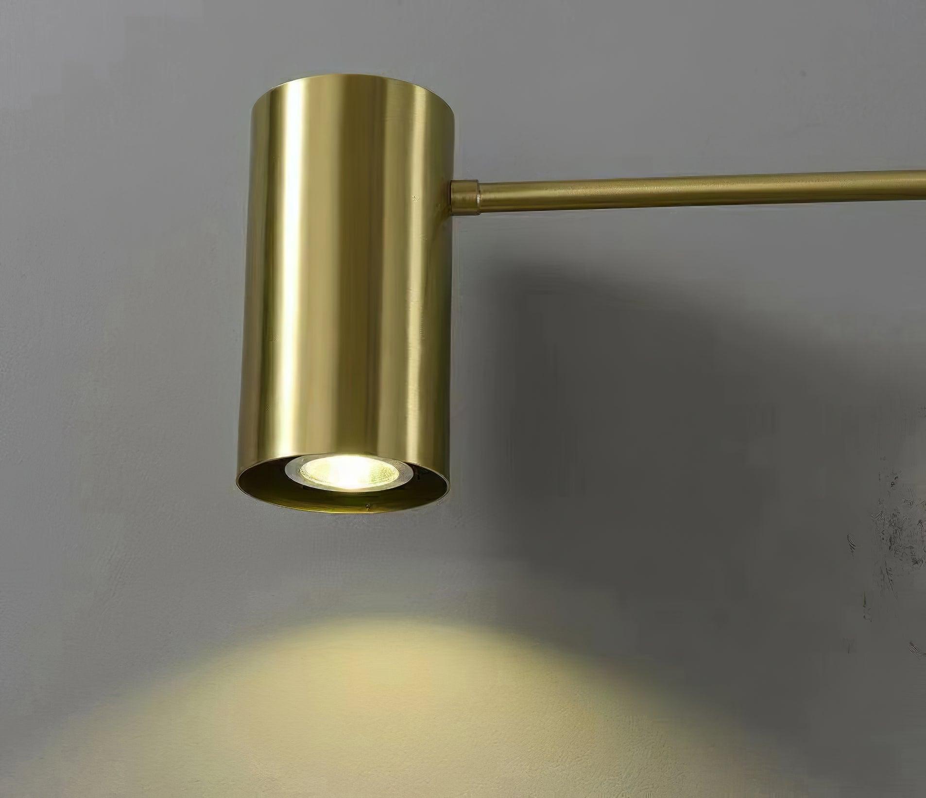 Mid Century Modern Brass Swing Arm Wall Sconce Adjustable Task Lighting Fixture