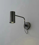 Mid Century Modern Brass Swing Arm Wall Sconce Adjustable Task Lighting Fixture