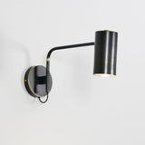 Mid Century Modern Brass Swing Arm Wall Sconce Adjustable Task Lighting Fixture