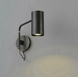 Mid Century Modern Brass Swing Arm Wall Sconce Adjustable Task Lighting Fixture