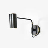Mid Century Modern Brass Swing Arm Wall Sconce Adjustable Task Lighting Fixture