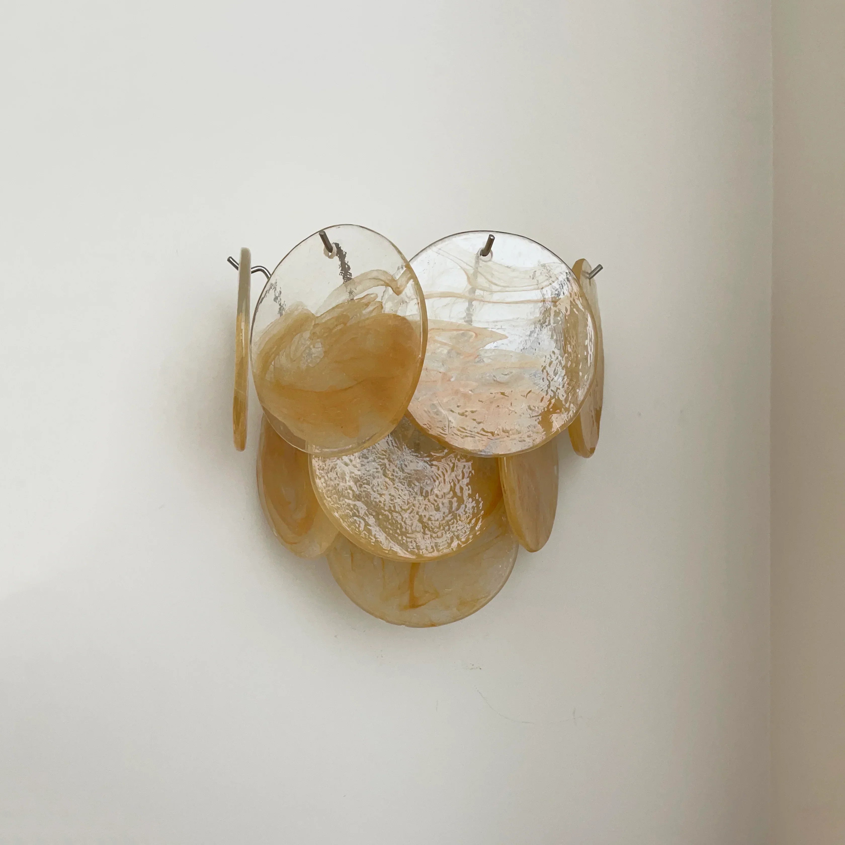 mid-century-modern-gold-murano-glass-wall-sconce-luxury-vintage-disc-lighting-fixture