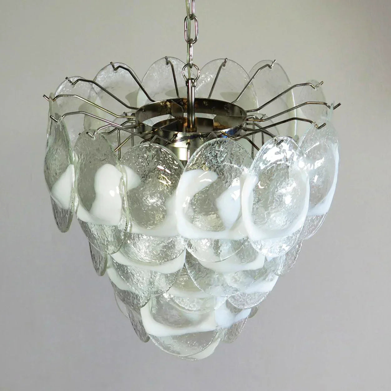 mid-century-modern-murano-style-glass-leaf-chandelier-in-transparent-white-finish