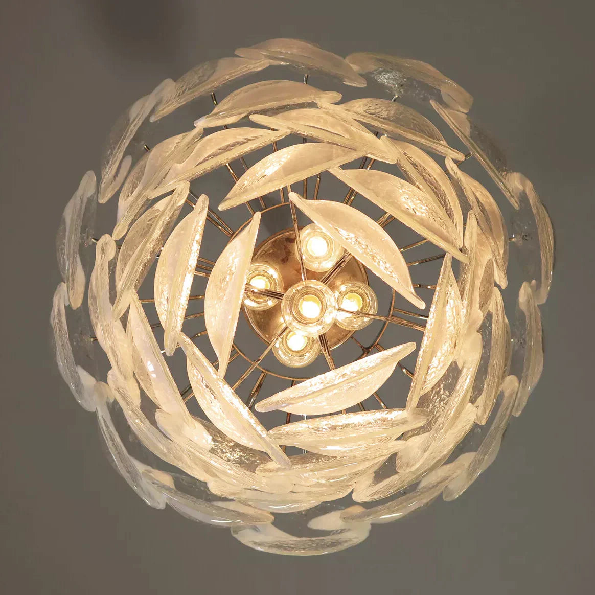 mid-century-modern-murano-style-glass-leaf-chandelier-in-transparent-white-finish
