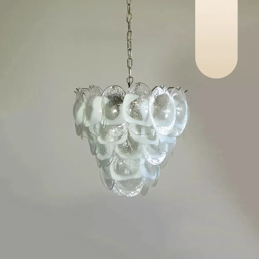 mid-century-modern-murano-style-glass-leaf-chandelier-in-transparent-white-finish