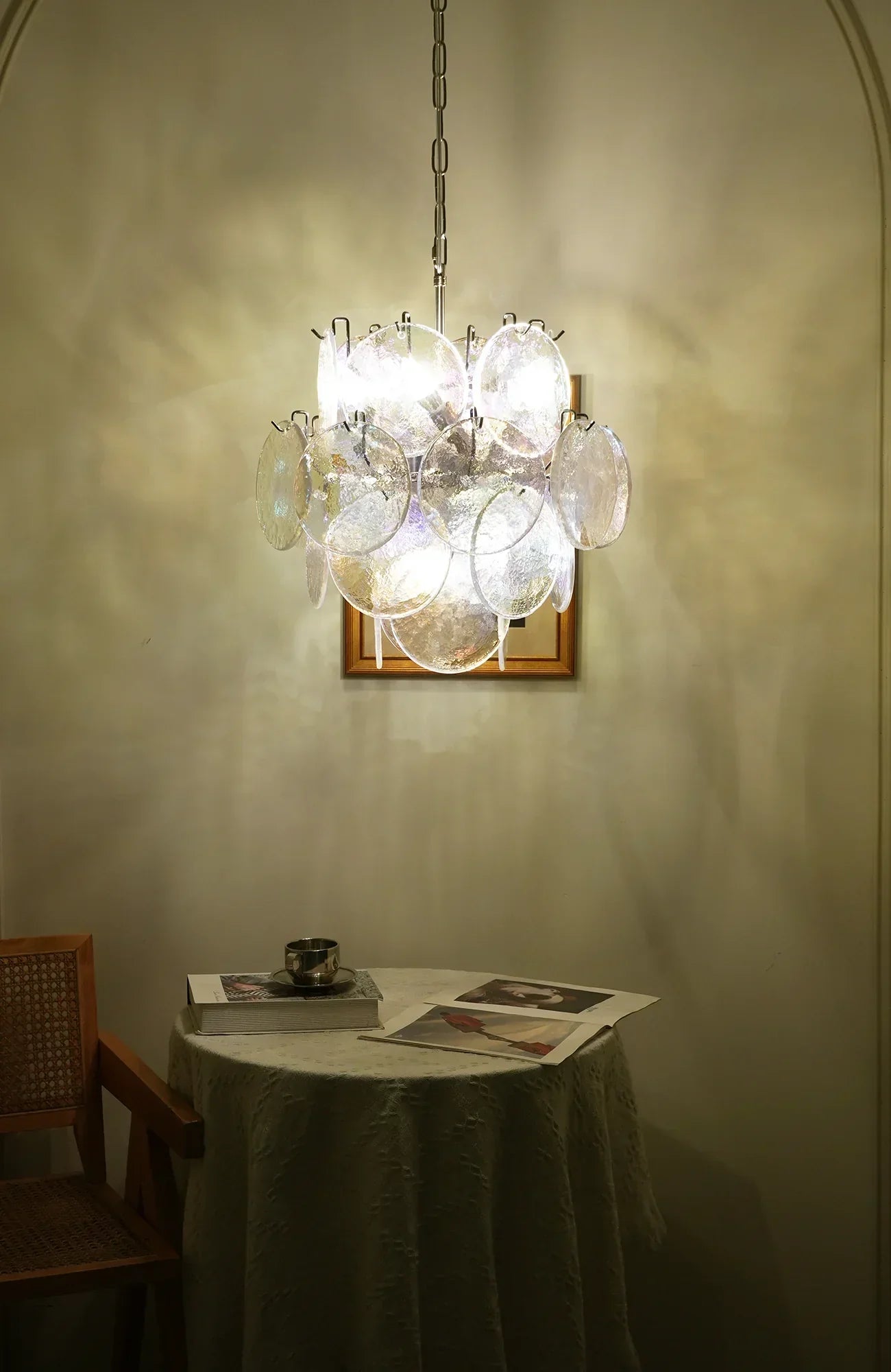 mid-century-modern-murano-style-iridescent-glass-disks-chandelier-luxury-ceiling-light