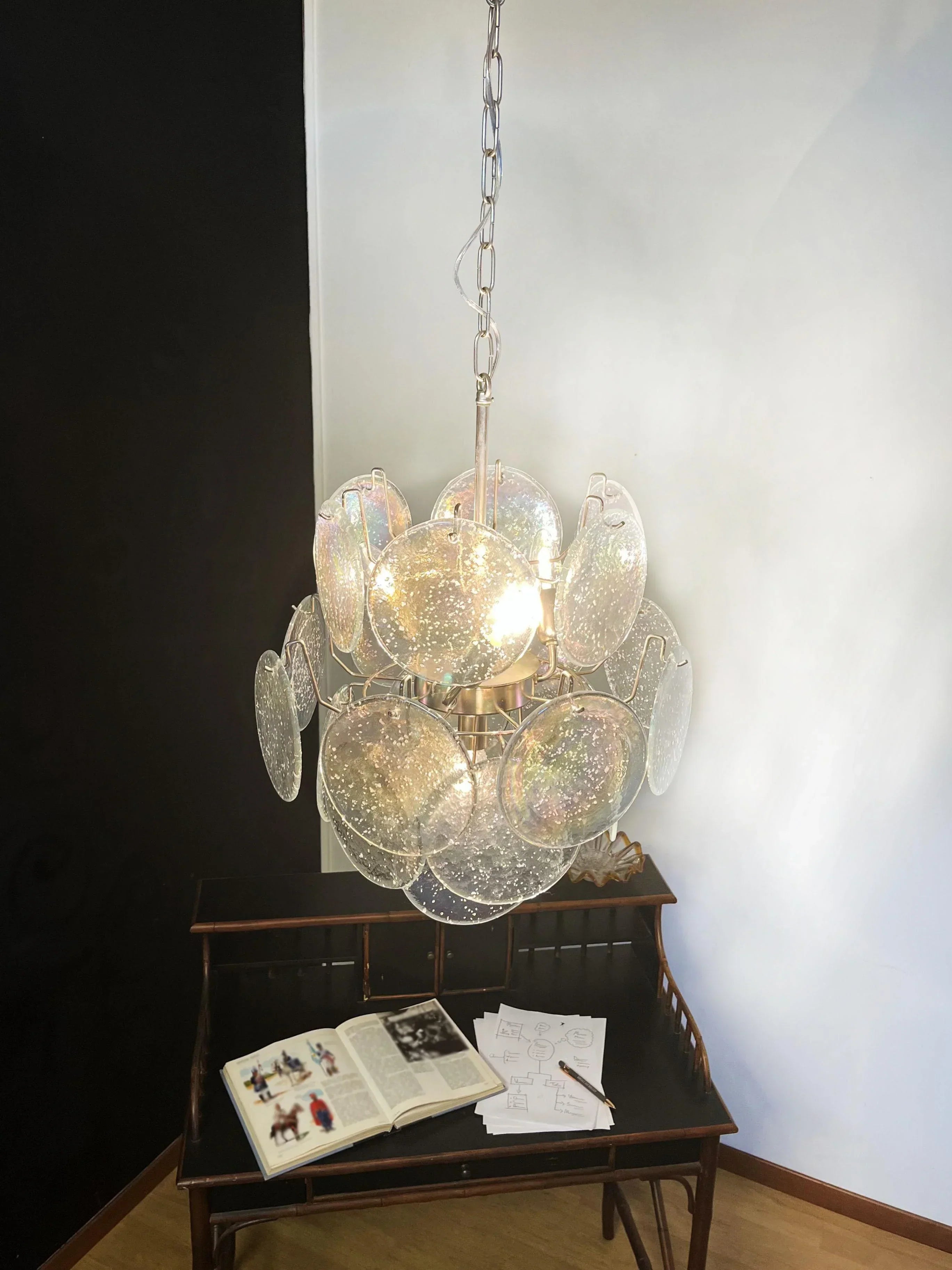 mid-century-modern-murano-style-iridescent-glass-disks-chandelier-luxury-ceiling-light